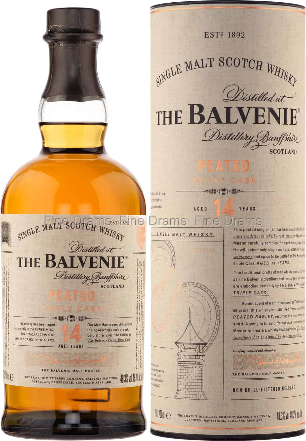 The Balvenie, 14 Year Old Peated Triple Cask Single Malt Scotch Whisky